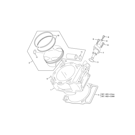 CYLINDRE SHERCO 450 SE-F...